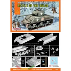 Dragon M4A3(76)W VVSS Sherman (Battle Of The Bulge) -7567