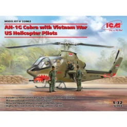 ICM AH-1G Cobra With Vietnam War US Helicopter Pilots -32062