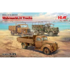 ICM Wehrmacht 3t Trucks V3000S, KHD S3000, L3000S -DS3507