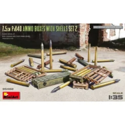 MiniArt 7,5cm PaK40 Ammo Boxes With Shells Set 2 -35402
