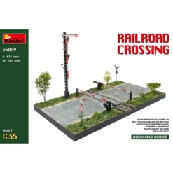 MiniArt Railroad Crossing European Gauge Railway Tracks -36059