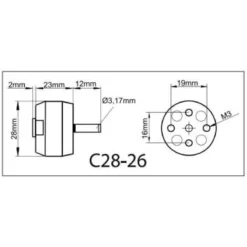 ROXXY BL Outrunner C28-26-800kV NAVY -314987