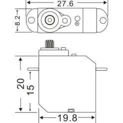S706 Master Mini Servo Metal Gear -C6702