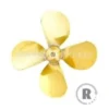 Scheepsschroef Messing 4 Blads Rechtslopend 65 Mm -147-23A