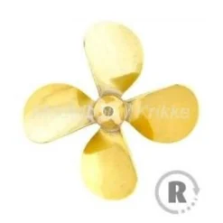 Scheepsschroef Messing 4 Blads Rechtslopend 65 Mm -147-23A