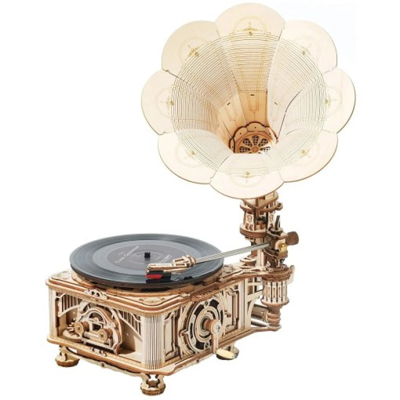 Black Gum Gramophone Platenspeler -LKB01 1 Black Gum Gramophone Platenspeler -LKB01