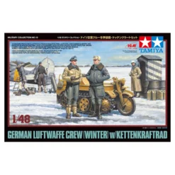 Tamiya German Luftwaffe Crew (Winter) W/Kettenkraftrad -32412