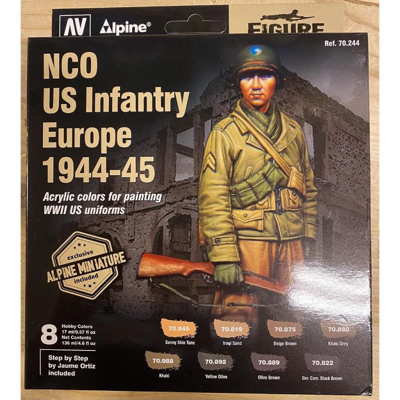 Alpine NCO US Infantry Europe 1944-45 -70244 1 Alpine NCO US Infantry Europe 1944-45 -70244