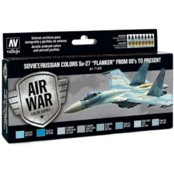 Model Air Paint Set - Soviet/Russian Colors Su-27 "Flanker" From 80's To Present -71602