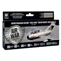 Model Air Paint Set - Soviet/Russian Colors "Cold War" Silver Darts 1950-1980 -71610